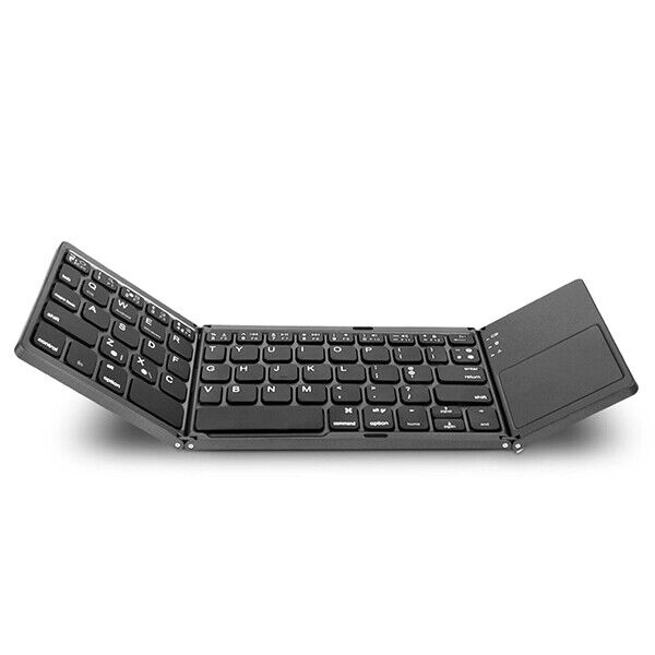 Mini Wireless Bluetooth Keyboard With Touchpad For iPad Samsung Tablet Foldable