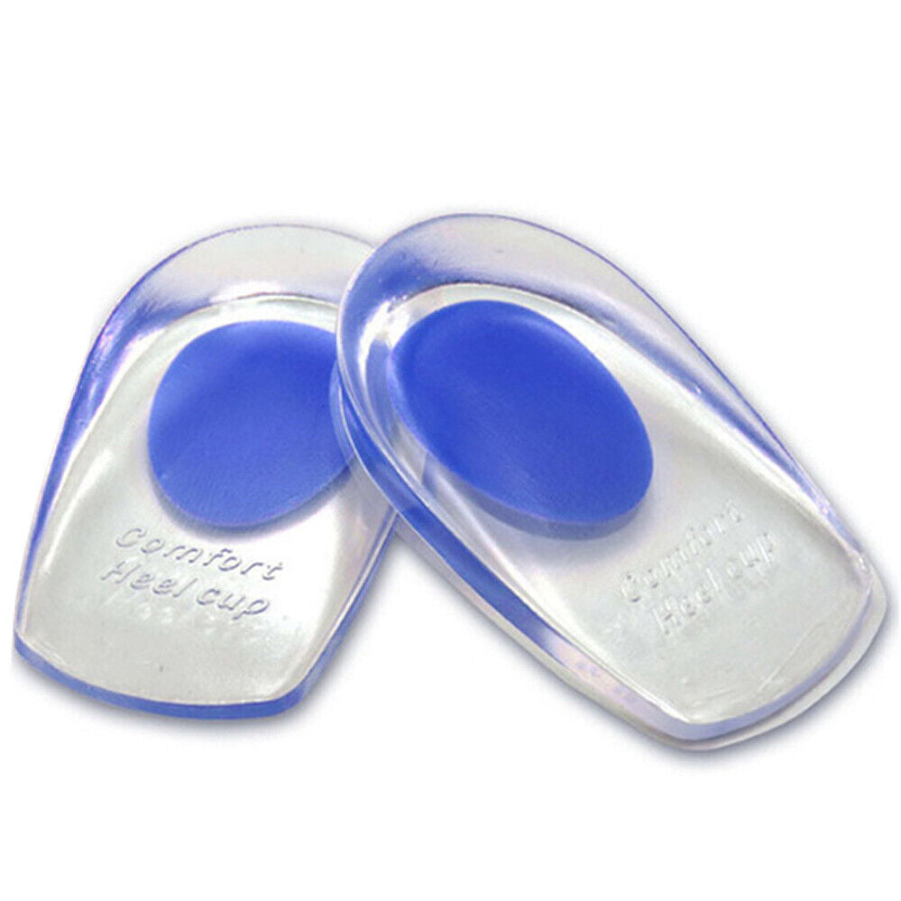 Gel Heel Inserts Pain Pads Insoles relief Support Shoe Cushion Massage Silicone