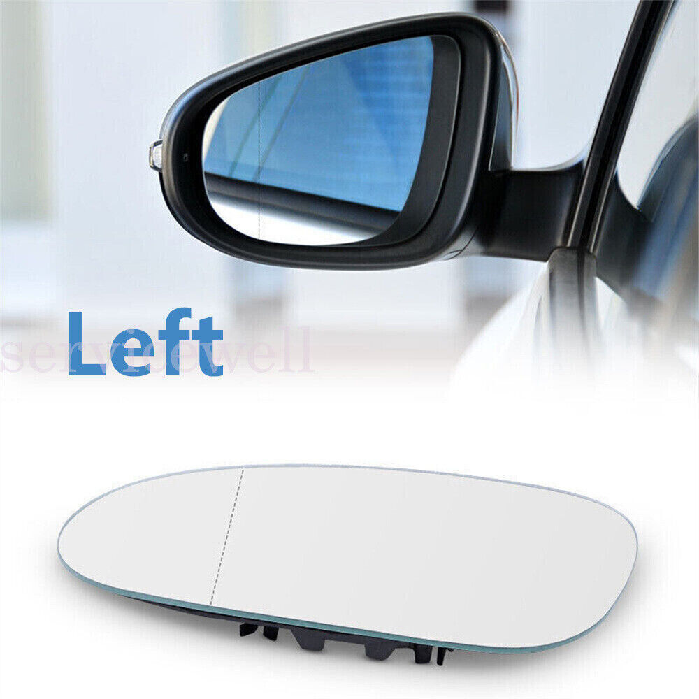 PASSENGER SIDE LEFT MIRROR GLASS FOR VW GOLF MK5 04-2008 WITH HEATED BACK BASE