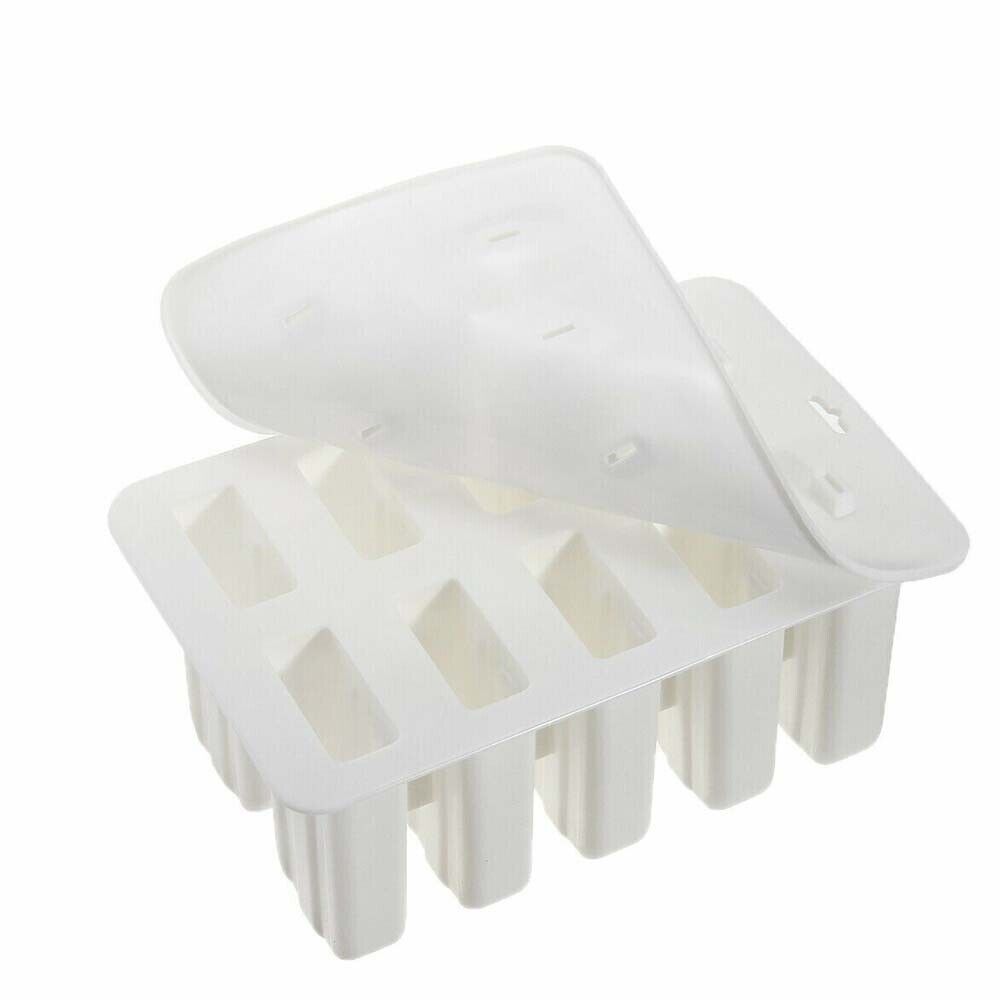 Silicone Ice Mould Cream Block Molds icy Pole Jelly Pop Popsicle Maker 10 Frozen