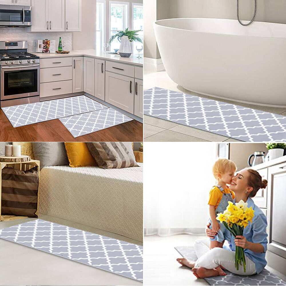 Rectangle Modern Area Rug Non-slip Bedroom Living Room Kitchen Floor Carpet Mat