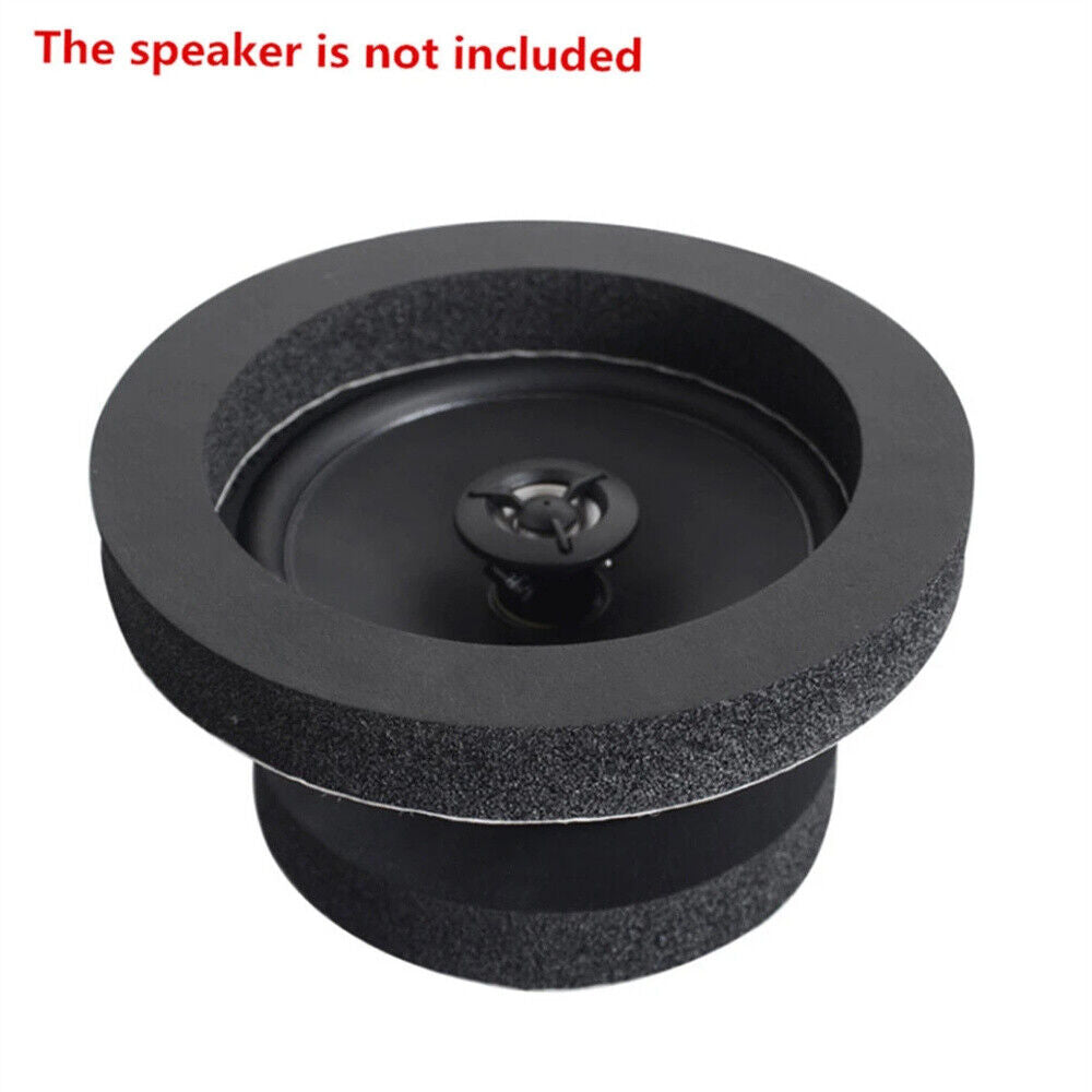 4Pcs 6.5inch Car Door Audio Speaker Bass Soundproof Foam Ring Insulation Mat Pad