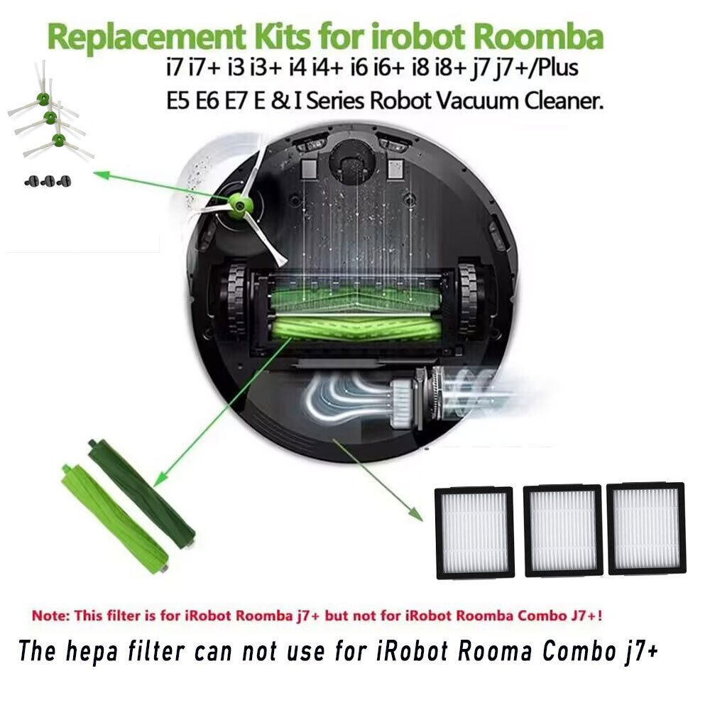 Vacuum Brush Filter for iRobot Roomba i8 i7 i6 Plus E5 E6 E7 J7 Plus i4 I3 I2 I1