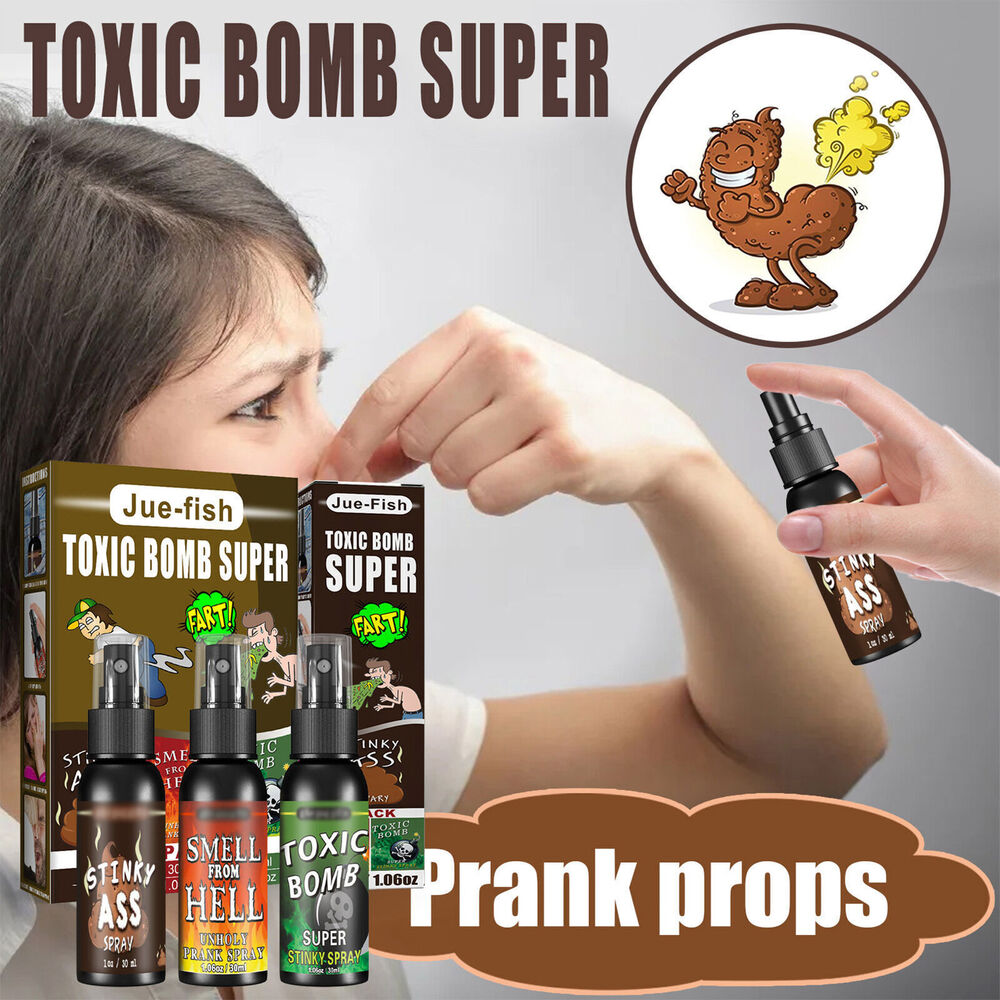 3Pack 90ML Fart Liquid Spray Prank Stink Ass Gag Smell Bomb Joke Stinky Gas