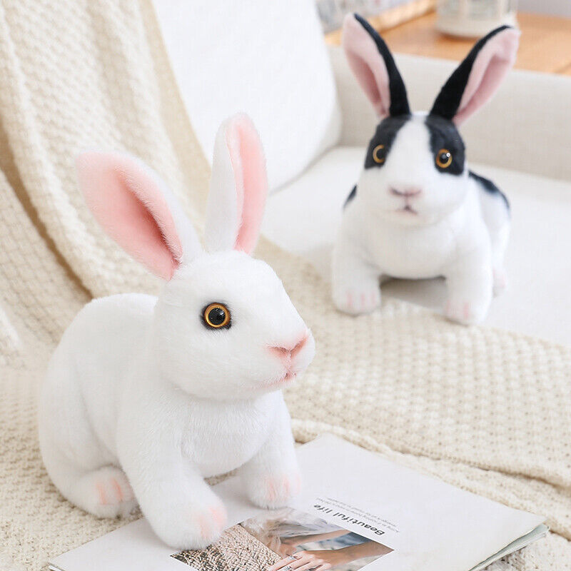 Realistic Rabbit Plush Toy Simulation Animal Doll Toys Kids Girls Birthday