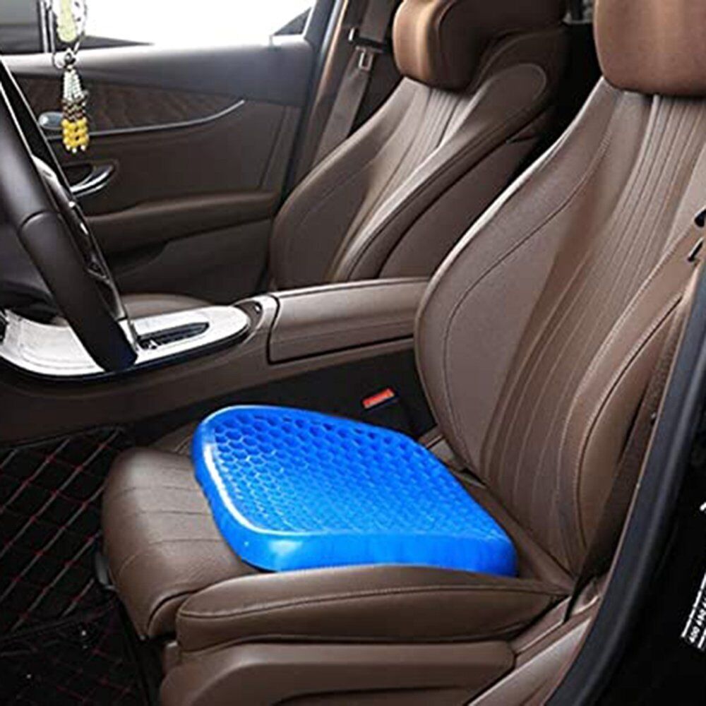 Honeycomb Breathable Gel Seat Cushion Mat for Pressure Relief Back Tailbone Pain