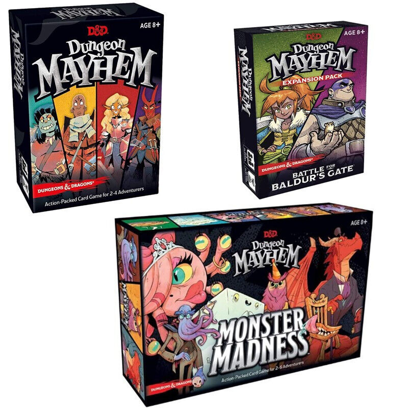 3x Dungeon Mayhem Monster Madness Card Game Family Board Game