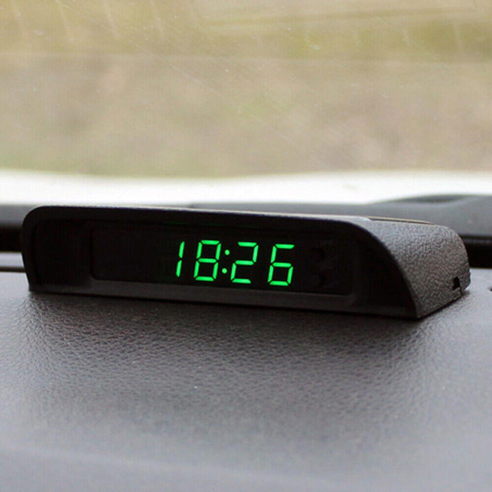 Solar Powered Dashboard Car Clock High Temperature Resistant Digital Display