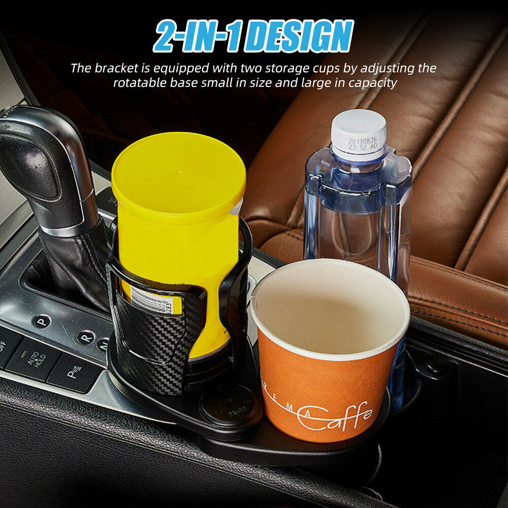 Multifunction Adjustable SUV Car Seat Cup Holder Drink Water Bottles Rack Storag