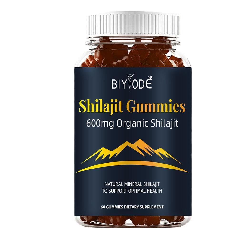 Shilajit Gummies Pure 100% Himalayan-Organic Shilajit Resin Natural Supplement