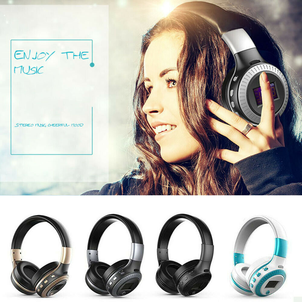 Wireless Headphones Bluetooth Noise Cancelling Stereo Earphones Over Ear Headset