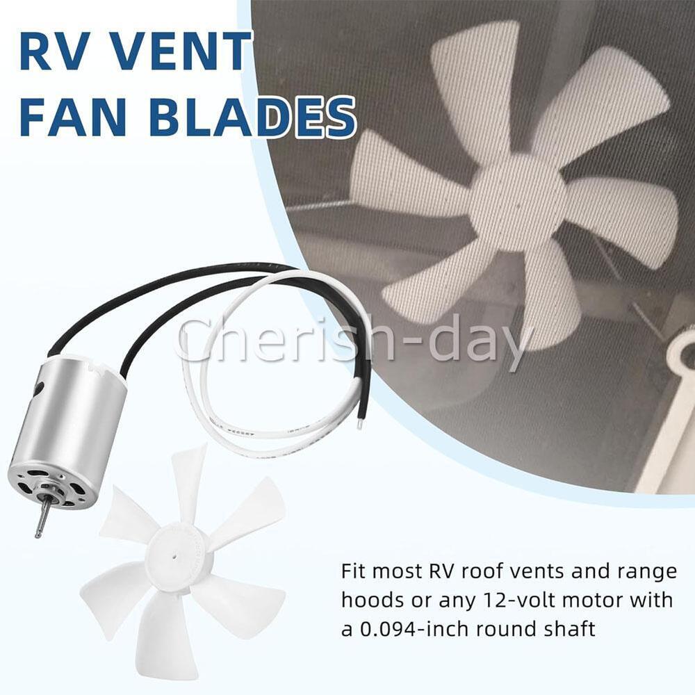 6 inch RV Vent Fan 12V D-Shaft RV Fan Motor For RV Exhaust Replacement Parts