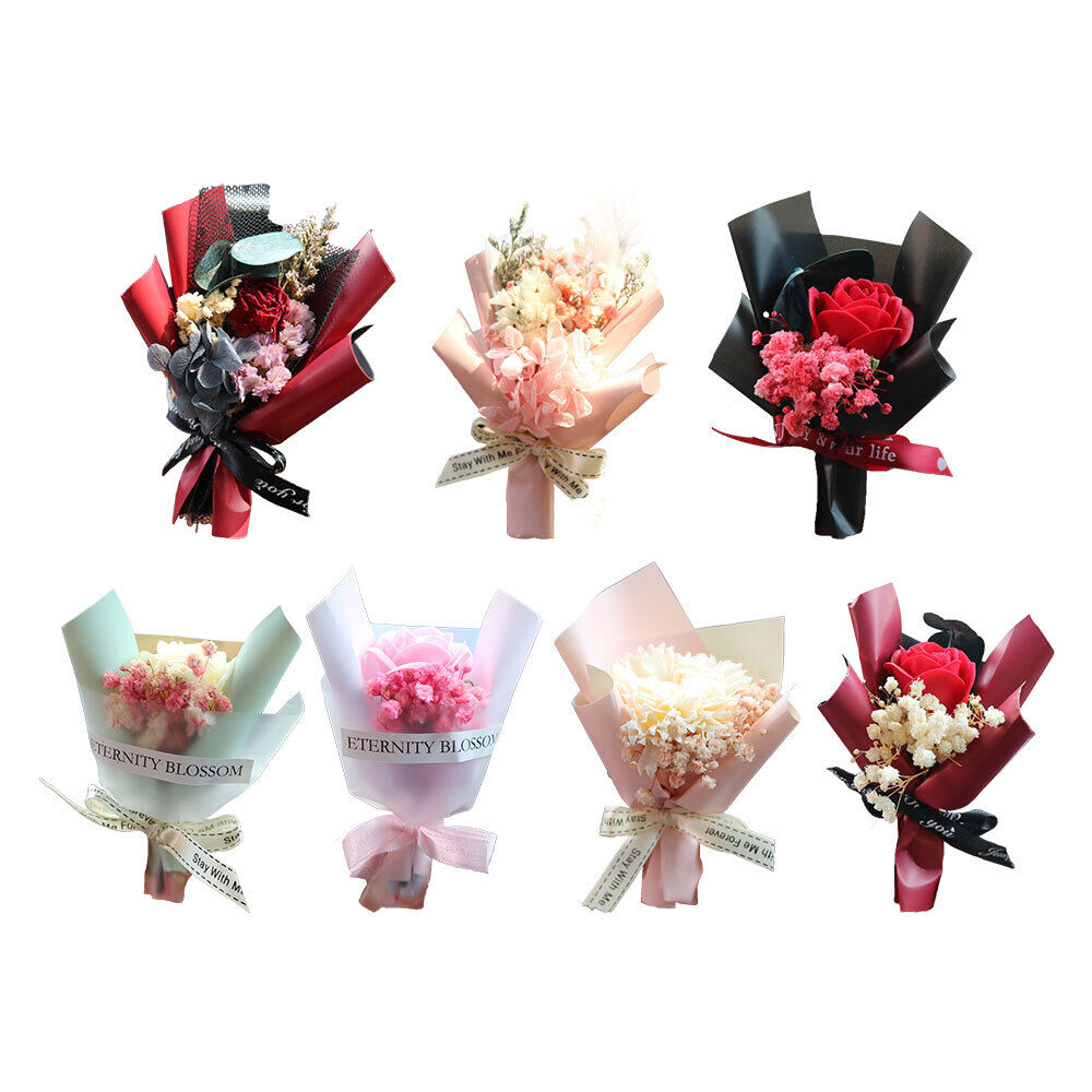 Mini Flowers Bouquet Car Air Freshener Vent Clip Creative Fragrance Clip