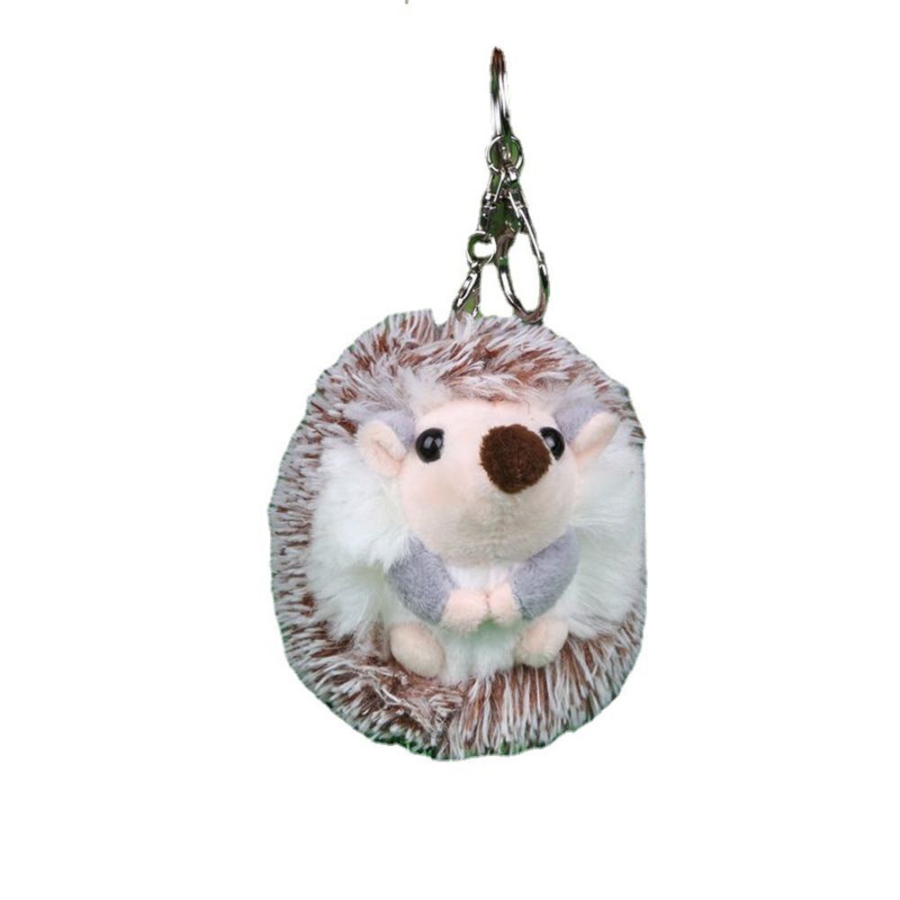 Pendants Plush Keyring Hedgehog Key Chain Auto Animal Keychain Plush Key Chain