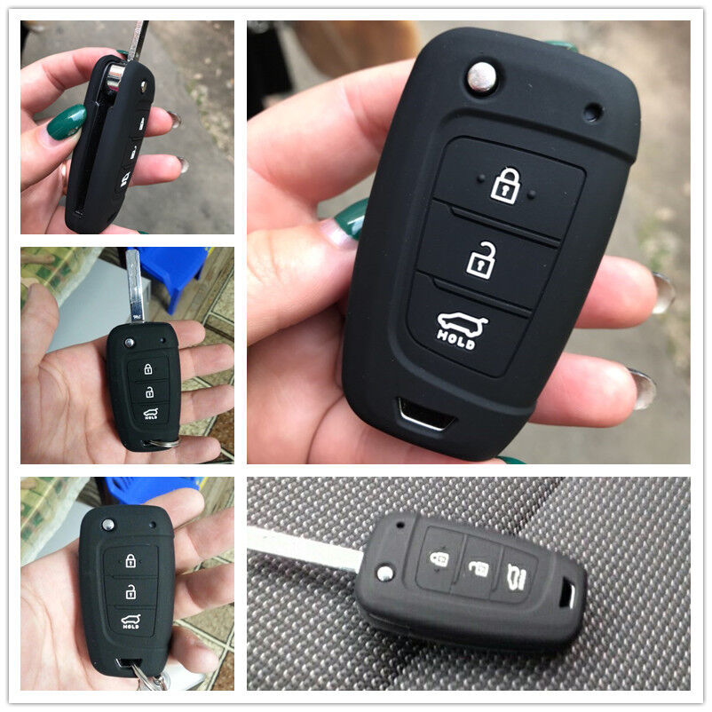 XUKEY Silicone Car Key Cover Case Remote Fob For Hyundai I30 Solaris 、Verna kona