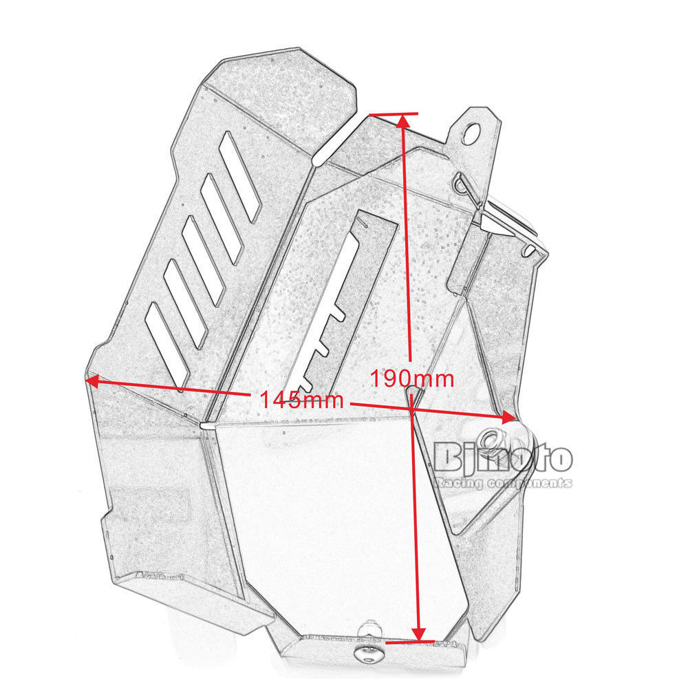 Radiator Guard Panel Water Coolant Tank Covers For Yamaha MT09 FZ09 2013-2016