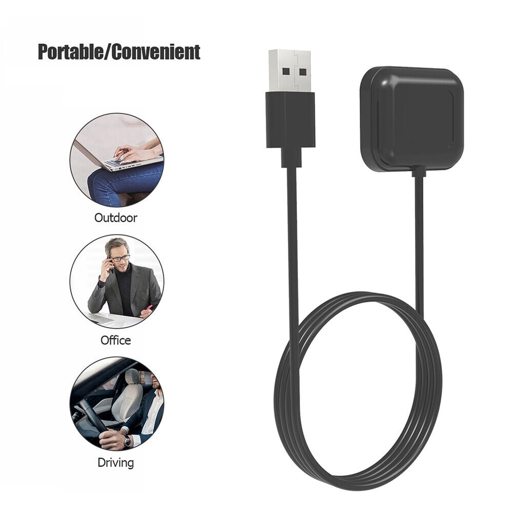 USB Magnetic Watch Charger Cable Dock for OPPO Watch 3 Pro / 3 / 2 (100cm Black)