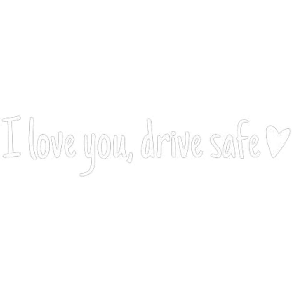 I Love You Drive Safe Heart Mirror Decal Sticker Vinyl Truck Window Car 2024 New