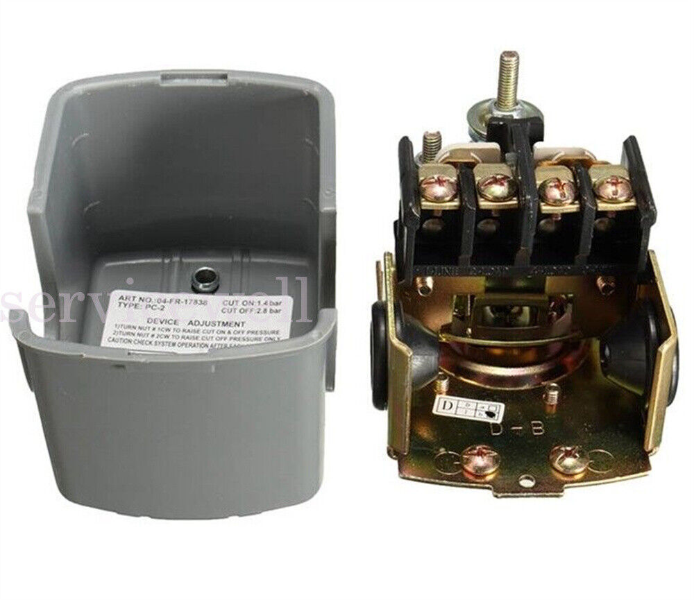 Water Pump Pressure Control Switch 40-60 psi Double Pole 1/4" NPT