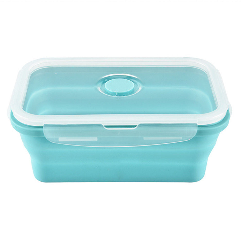 4 Sizes Collapsible Bento Box Kit Silicone Food Containers Microwave Lunch Box