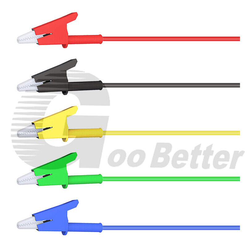 10pcs Alligator Crocodile Clips Test Leads Clamp Banana Plug to Alligator Crocodile