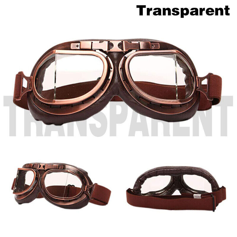 Retro Vintage Motorcycle Racing Goggles Motocross ATV Dirt Bike Off-road Eyewear