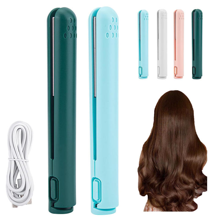 Mini Portable Hair Iron Hair Straightener Curler Usb Flat Iron For Travel