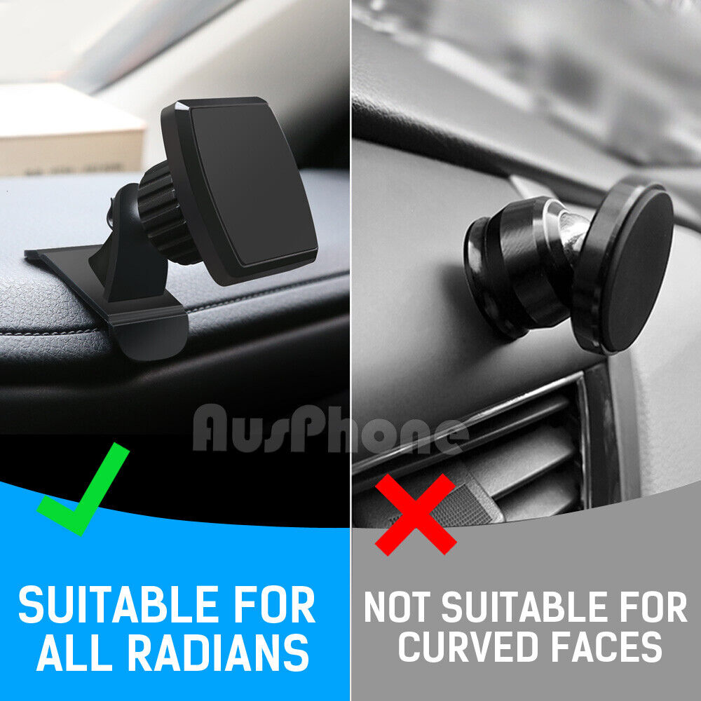 360° Stick On Dashboard Magnetic Car Mount Holder Cradle for iPhone Samsung