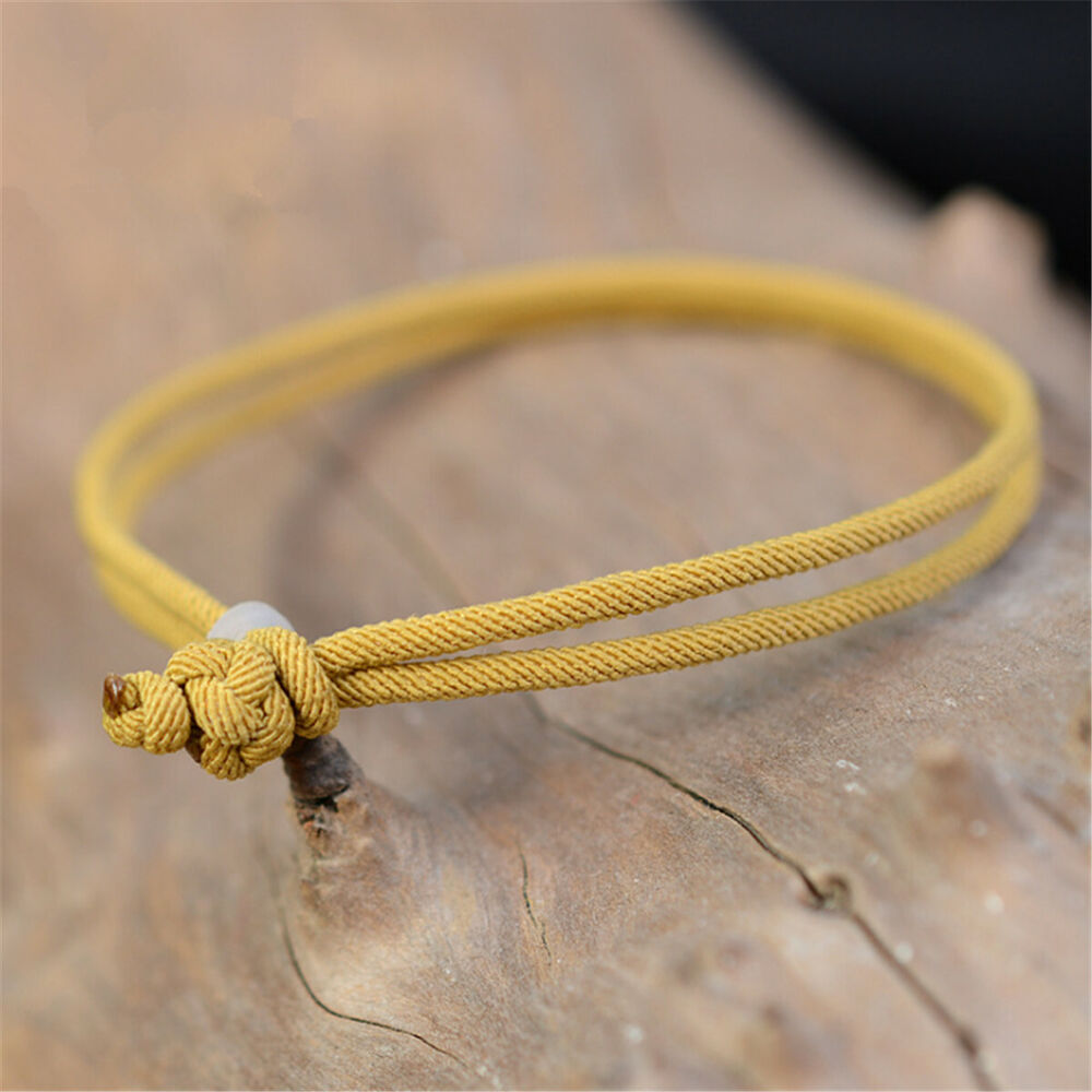 Lucky bracelet Handmade Knots Rope Cord String Men Women Adjustable bracelet