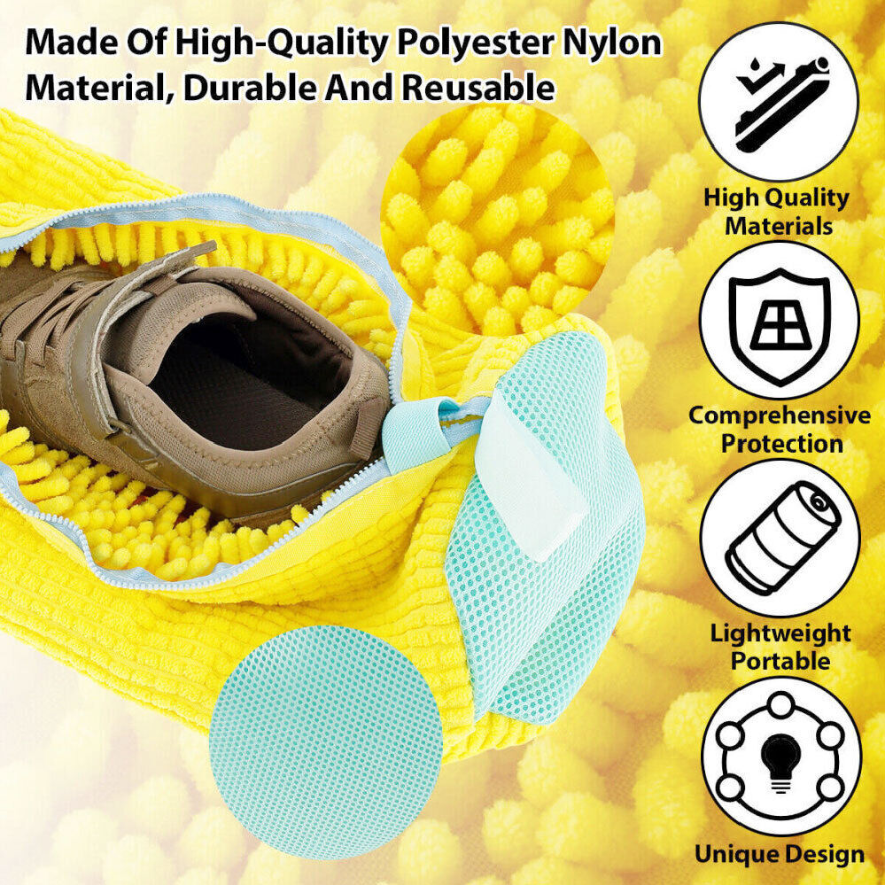 Reusable Anti-Deformation Shoe Washing Laundry Bag for Machine Lightweight