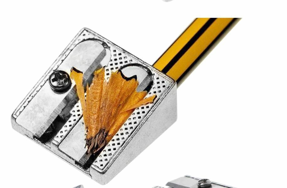 Metal Double Hole Pencil Sharpener Double and Single Hole