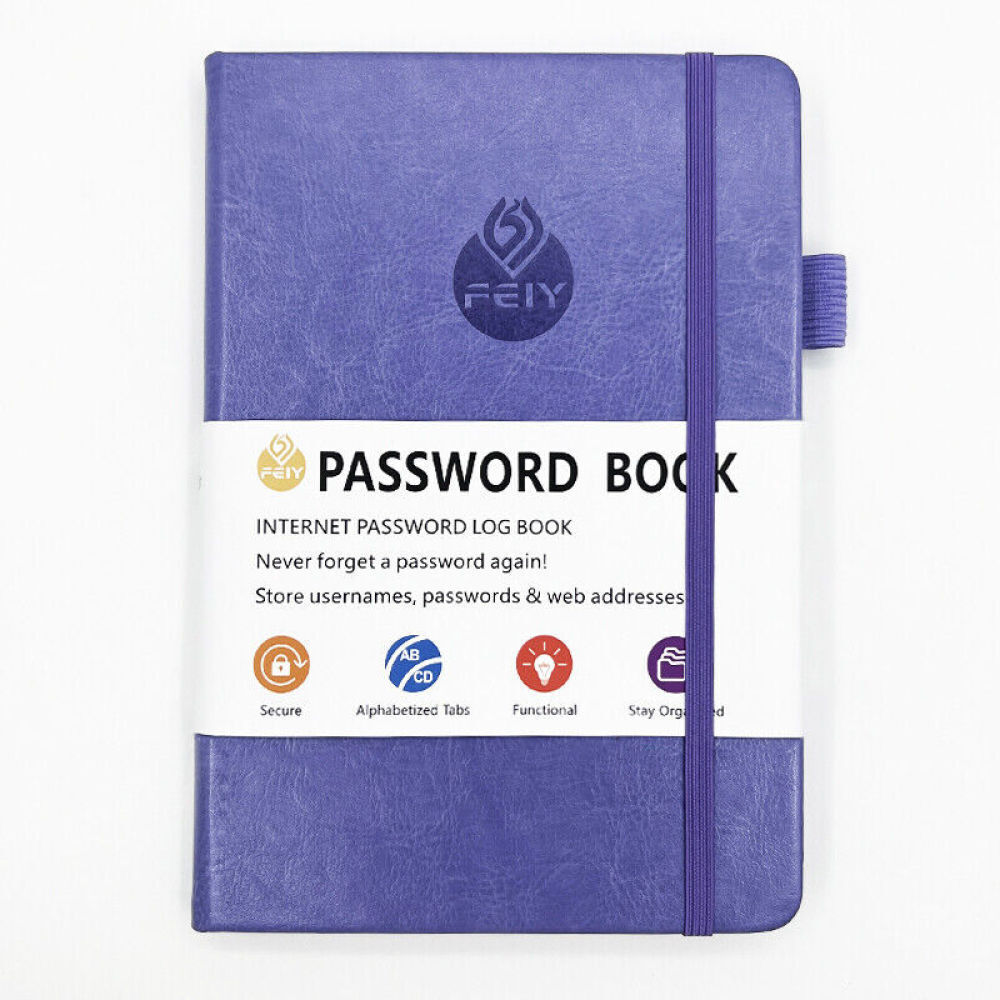 Password Book Hardcover Journal Notebook Internet Address & Password Organizer