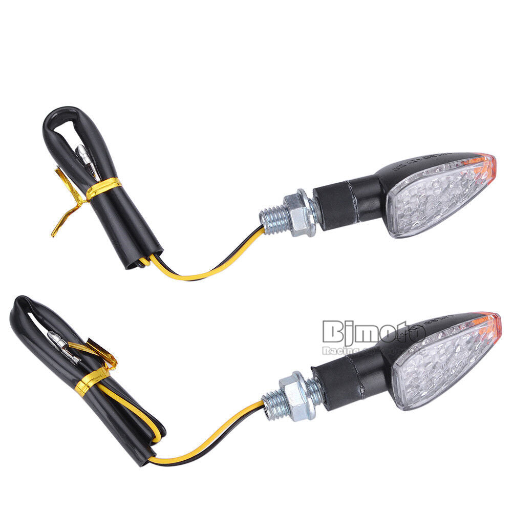 2pcs Universal Motorcycle LED Turn Signal Light Indicators Blinker Amber Lights