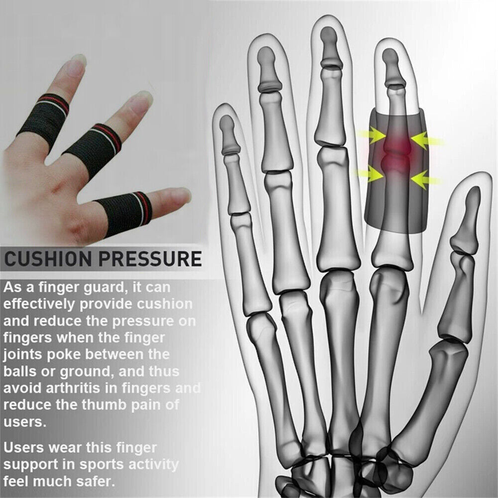 10x Finger Splint Stabiliser Finger Sleeves Thumb Support Protector Finger Brace