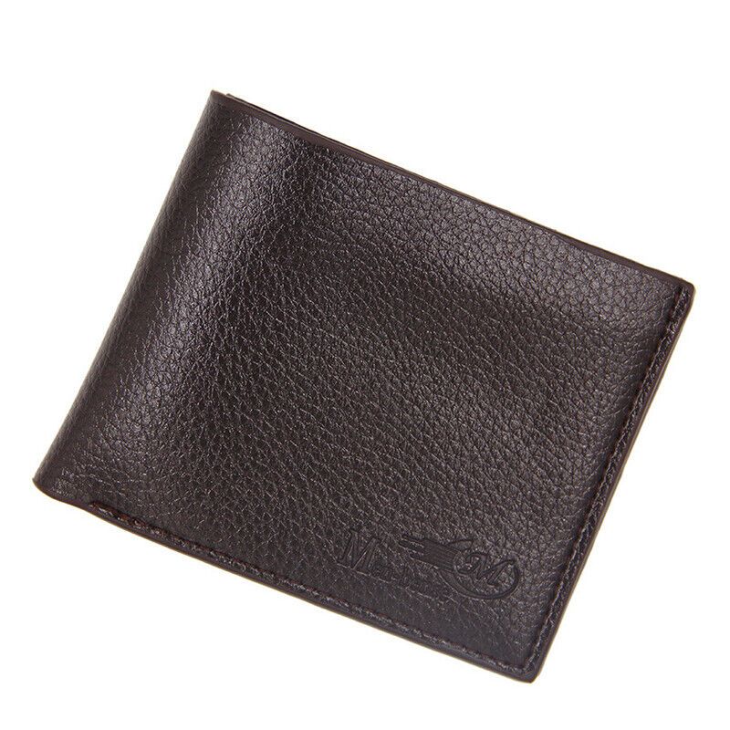 Men's Leather Bifold ID Card Holder Purse Wallet Billfold Handbag Slim Clutch