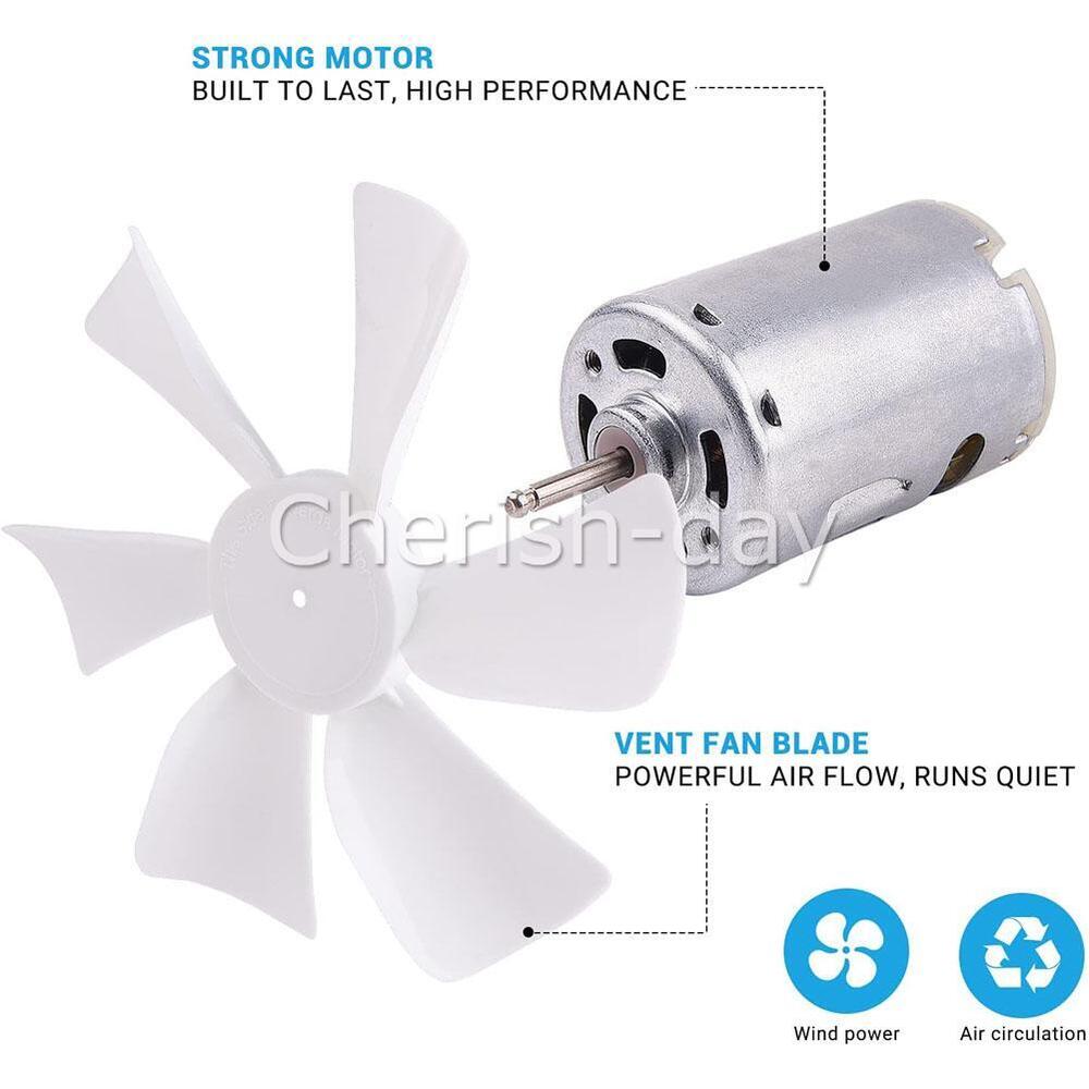 6 inch RV Vent Fan 12V D-Shaft RV Fan Motor For RV Exhaust Replacement Parts