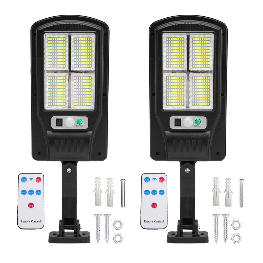 1 set Waterproof Solar Motion Sensor Light Wall Security Garden Flood Lamp 320 LED