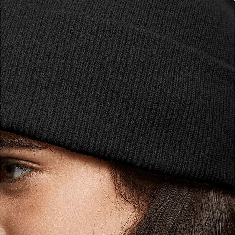 Men Women Mini Fisherman Beanie Winter Spring Hat Soft Knitted Docker Skull Cap