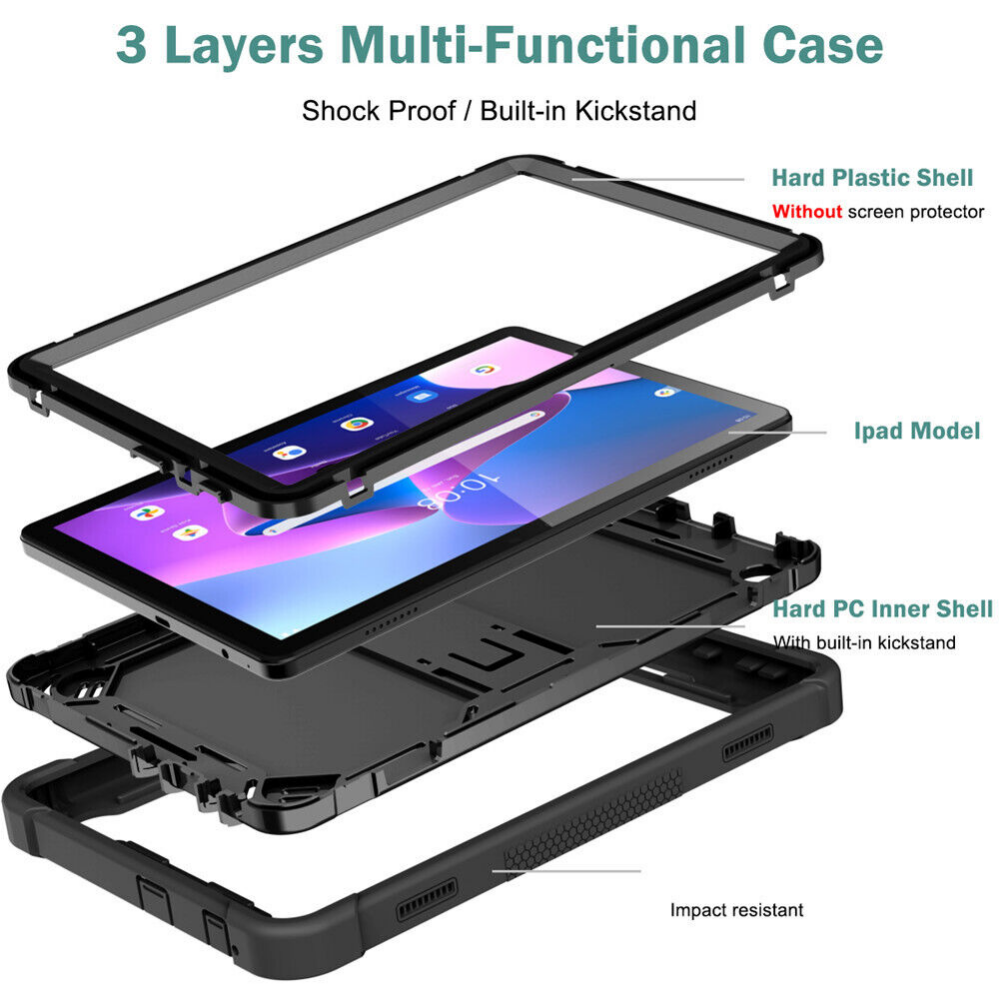 For Lenovo Tab M10 3rd Gen TB328FU 10.1" Tablet Shockproof Stand Case Hard Cover