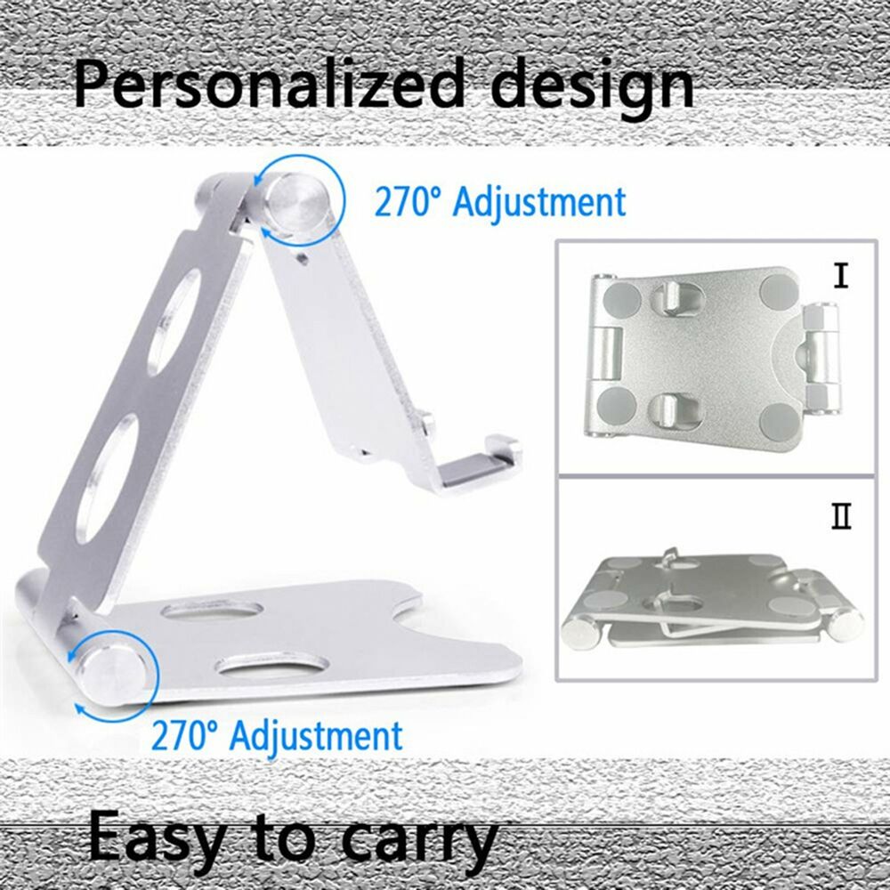 Universal Metal Desk FoldableTabletop Phone Tablet Stand Holder Adjustable Desk