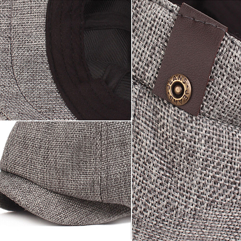 Vintage Hat Newsboy Flat Cap Herringbone Tweed Baker Boy Gatsby Christmas Gift