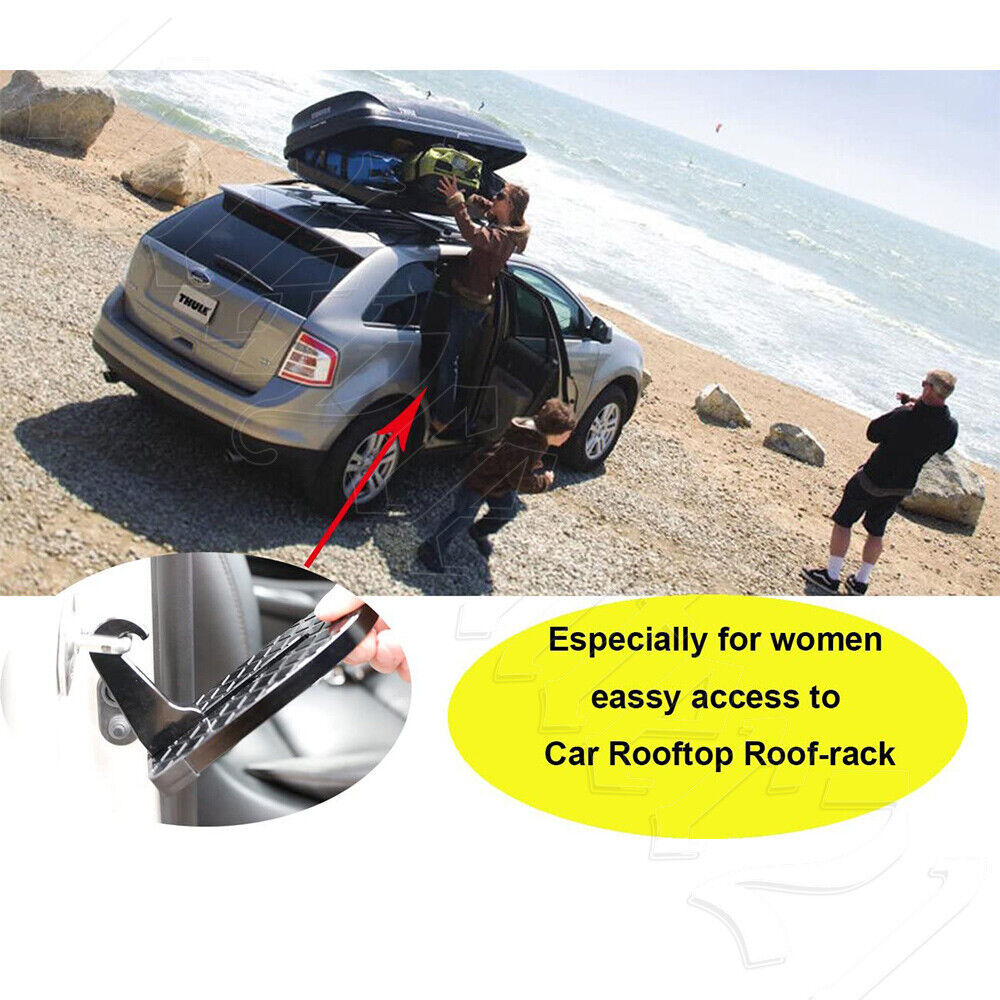 2x Vehicle Access Roof Of Car Door Step Doorstep Rooftop Pedal Hook For SUV