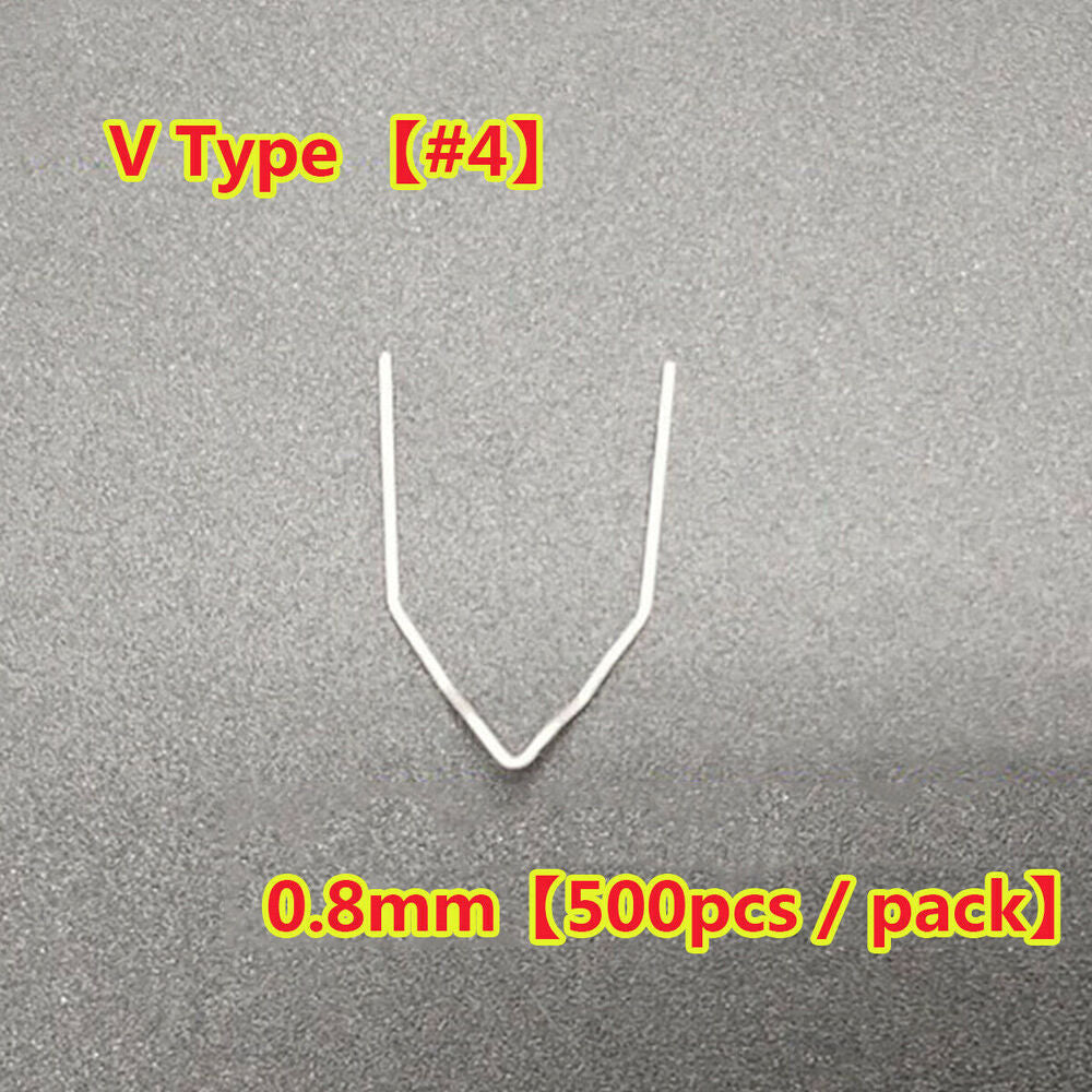 500PCS Hot Staples Welder For Car Bumper Plastic Welder Repair Kits 0.6/0.8mm