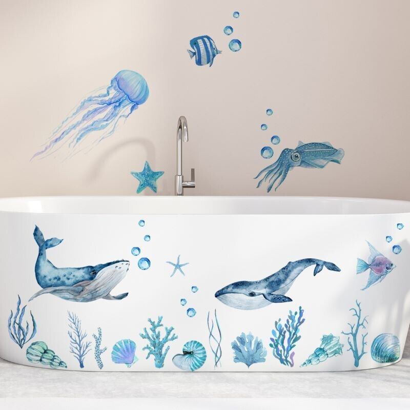 Wall Sticker Animal Sea Scenery Vinyl Mural Arts Kids Bedroom Nursery Home Decor