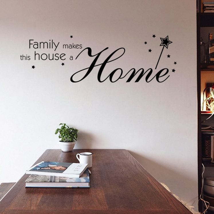 Wall Stickers Removable Family Makes House Home Room Decal Picture Art Decor