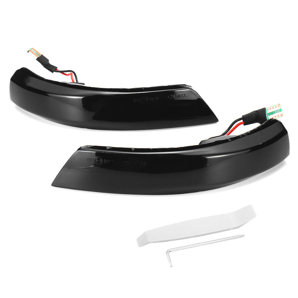 2x Dynamic LED Side Mirror Turn Signal Light For Ford Focus MK2 MK3 Mondeo MK4