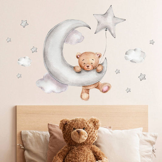 Room Decals Baby Home Decoration Bear Wall Stickers Nursery Sticker Wall Decals