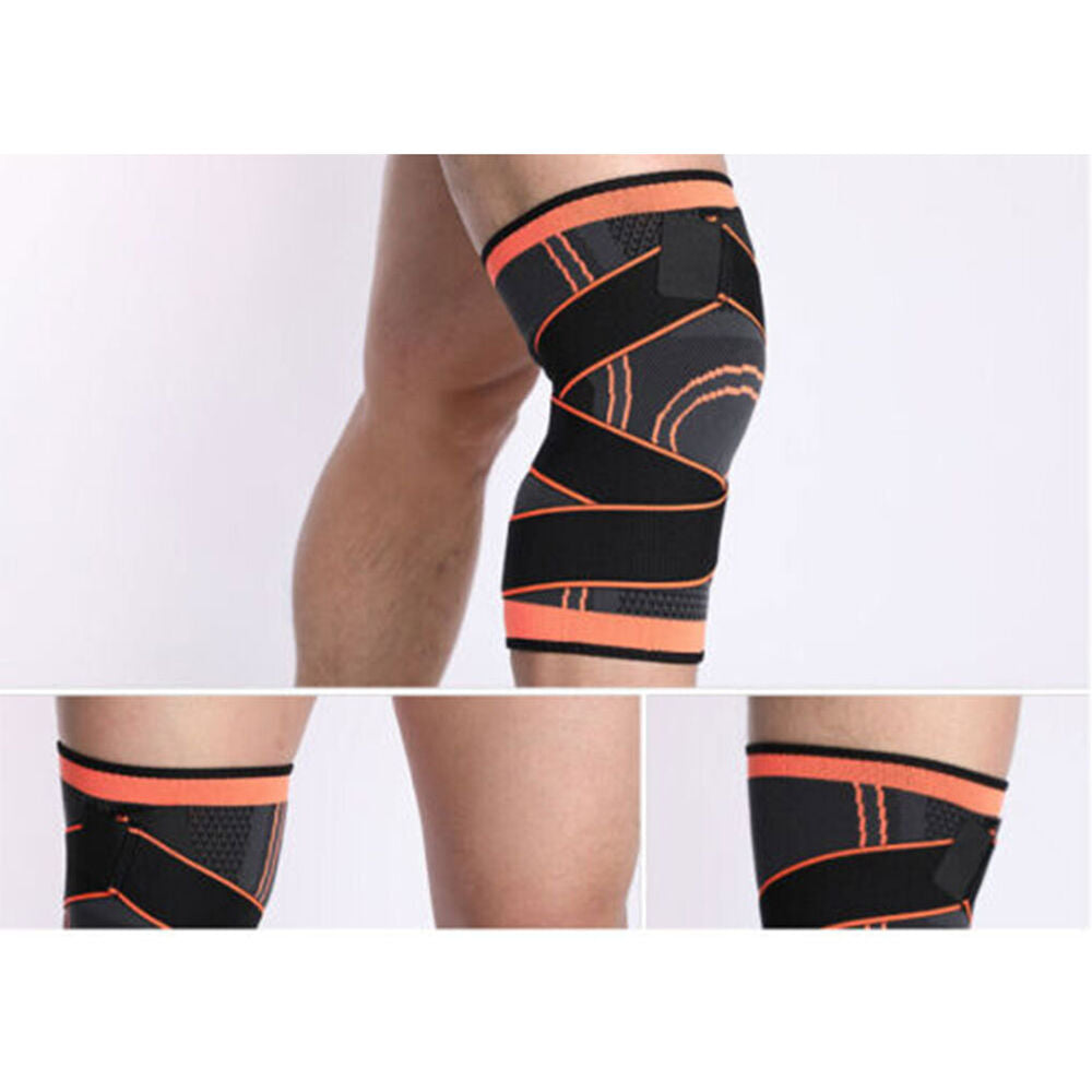 Knee Support Brace Compression Sleeve Arthritis Pain Relief Gym Sport Running