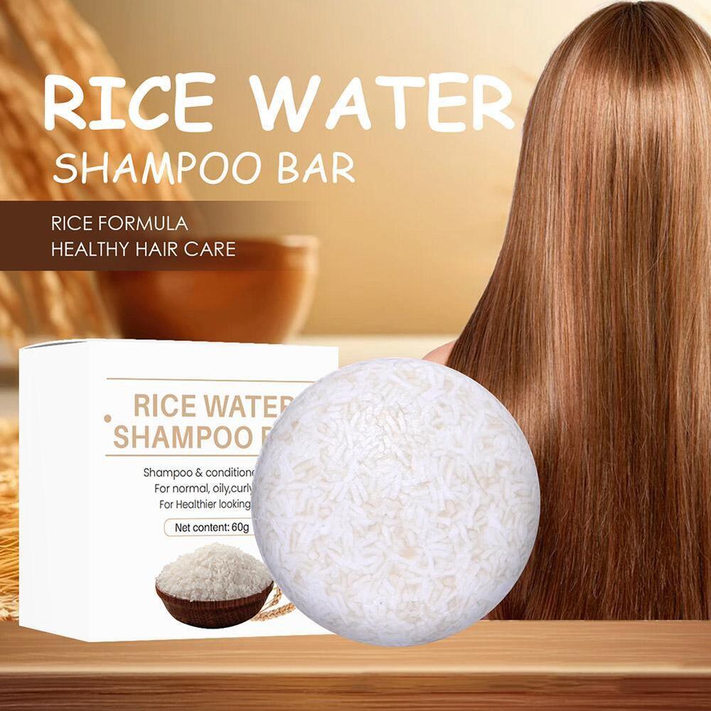 Rice Shampoo Soap Bar Moisturizing Anti-Hair Loss Fast Hair Regrowt h 2024