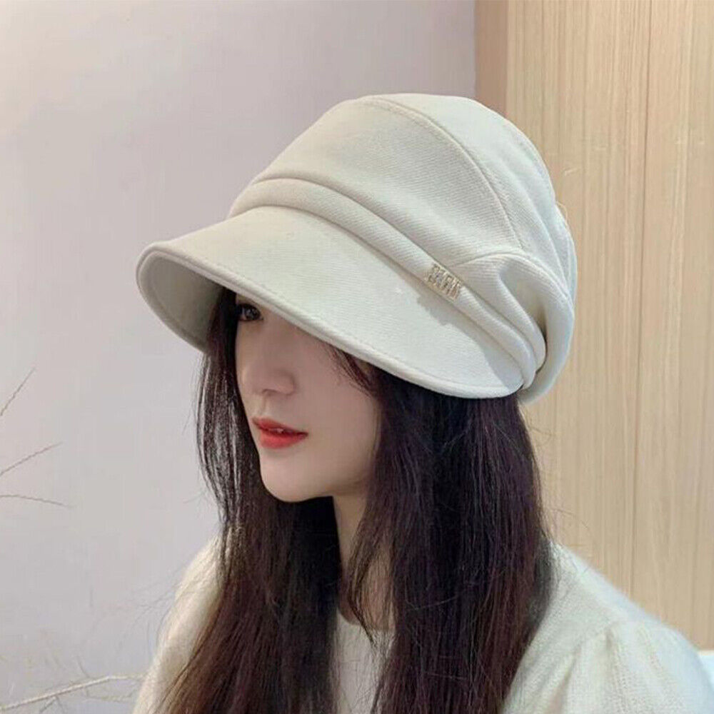 Women Visor Beret Hats Wind and Dust Proof Cotton Hat for Outdoor Fishing